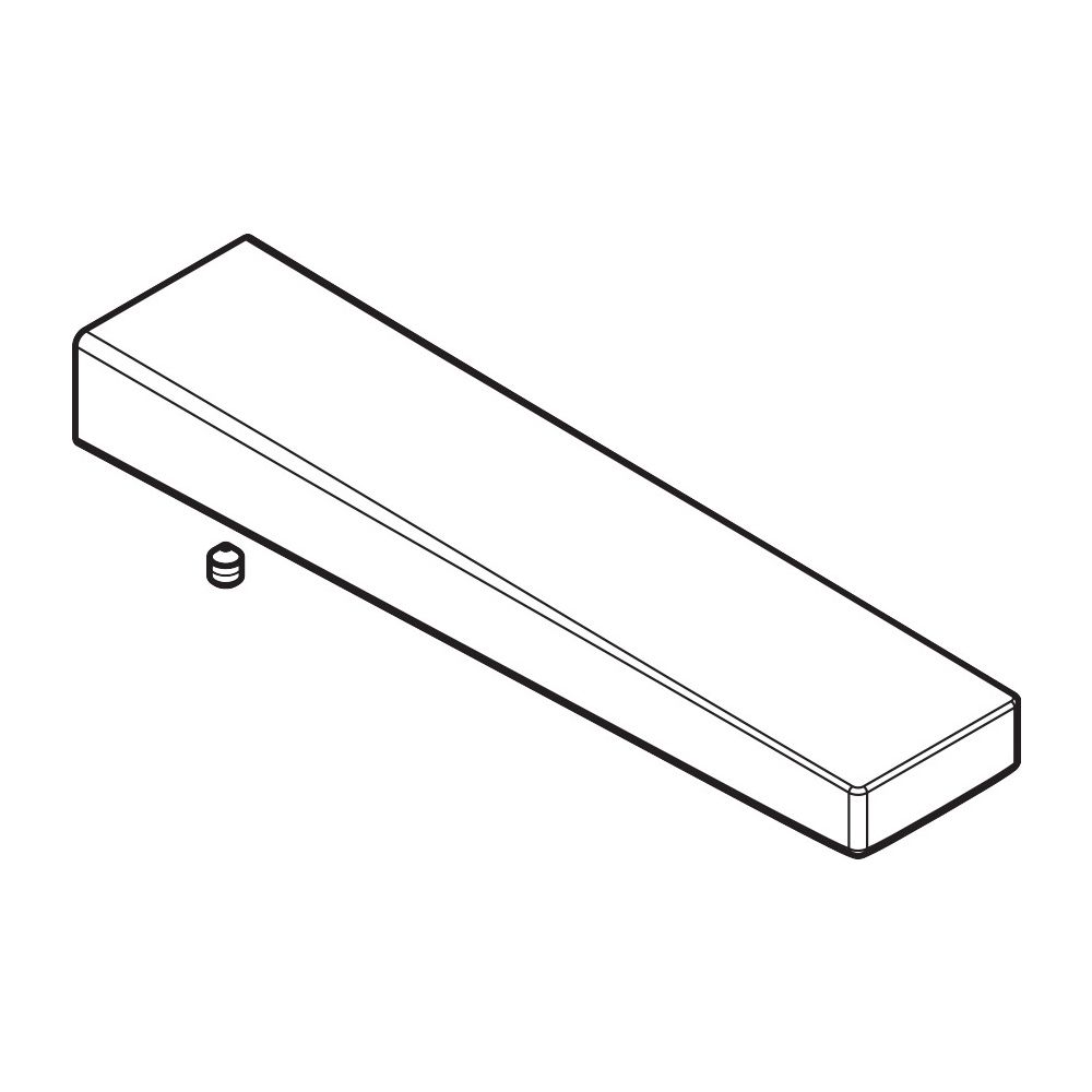 Bec 165 mm pour mitigeur 2 trous Metropol Hansgrohe, chrome, 93165000