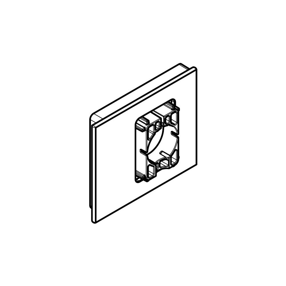 Hansgrohe Abdeckung pour support de pommeau RainSelect, Chromé, 93108000