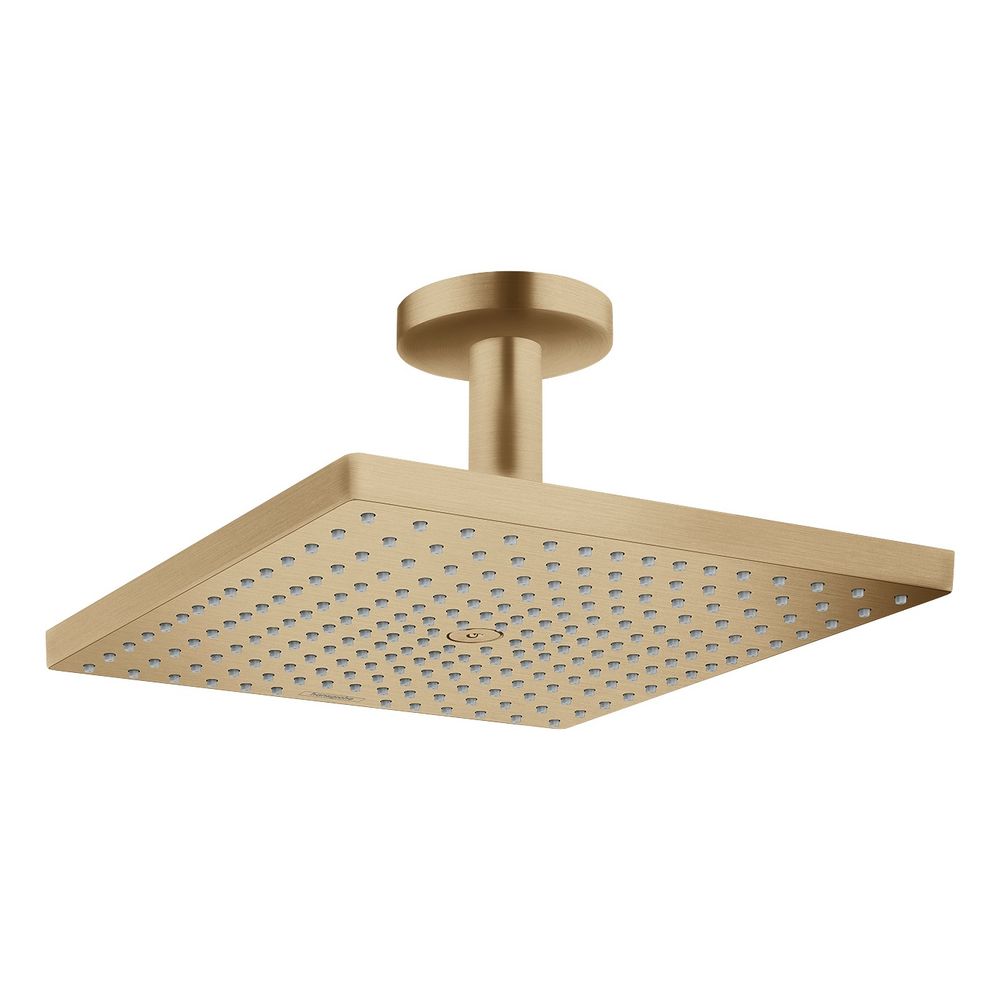 Pommeau de douche Raindance E Hansgrohe 300 mm, 17 l/min, 1 jet, montage au plafond, Bronze brossé