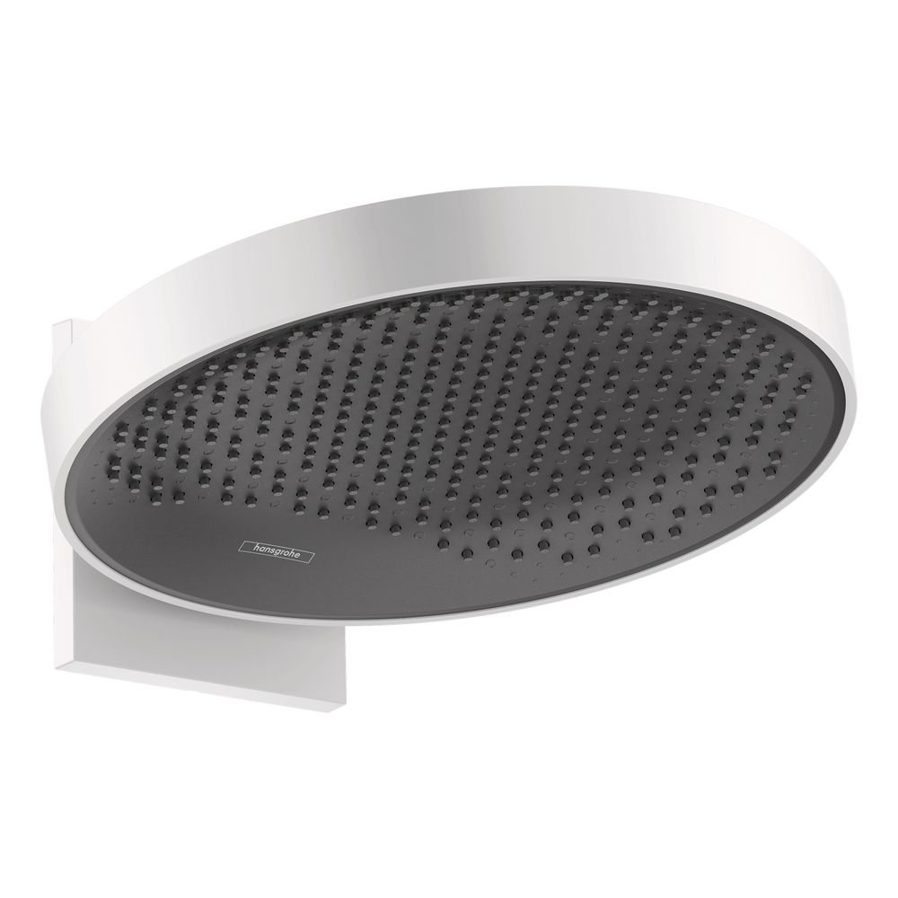 Pommeau de douche Hansgrohe Rainfinity, 360 mm, 21 l/min, 1 jet, fixation murale, blanc mat