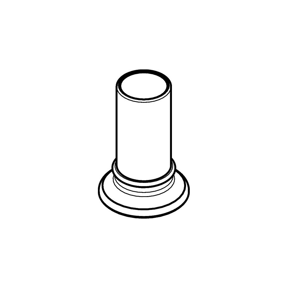Hansgrohe AXOR Rosette pour Montreux, diamètre 53 mm, finition Inox brossé, 93279800
