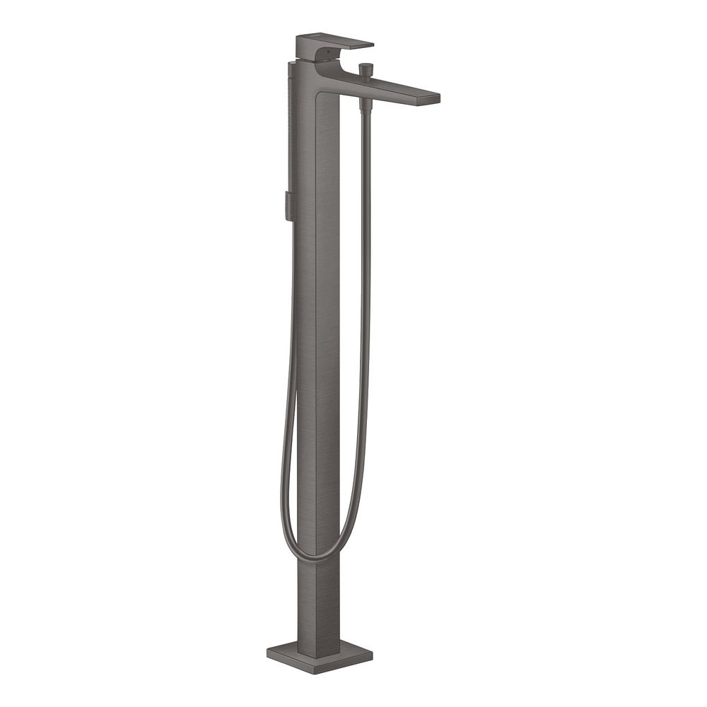 Mélangeur monocommande pour baignoire Hansgrohe Metropol, 20 l/min, levier, Chrome brossé noir