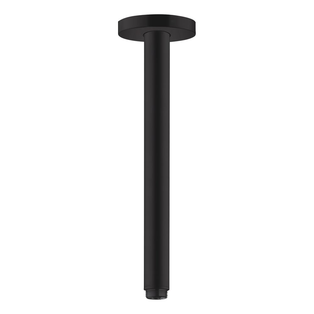 Hansgrohe Raccord de plafond S, 300 mm, DN 15, montage apparent, noir mat