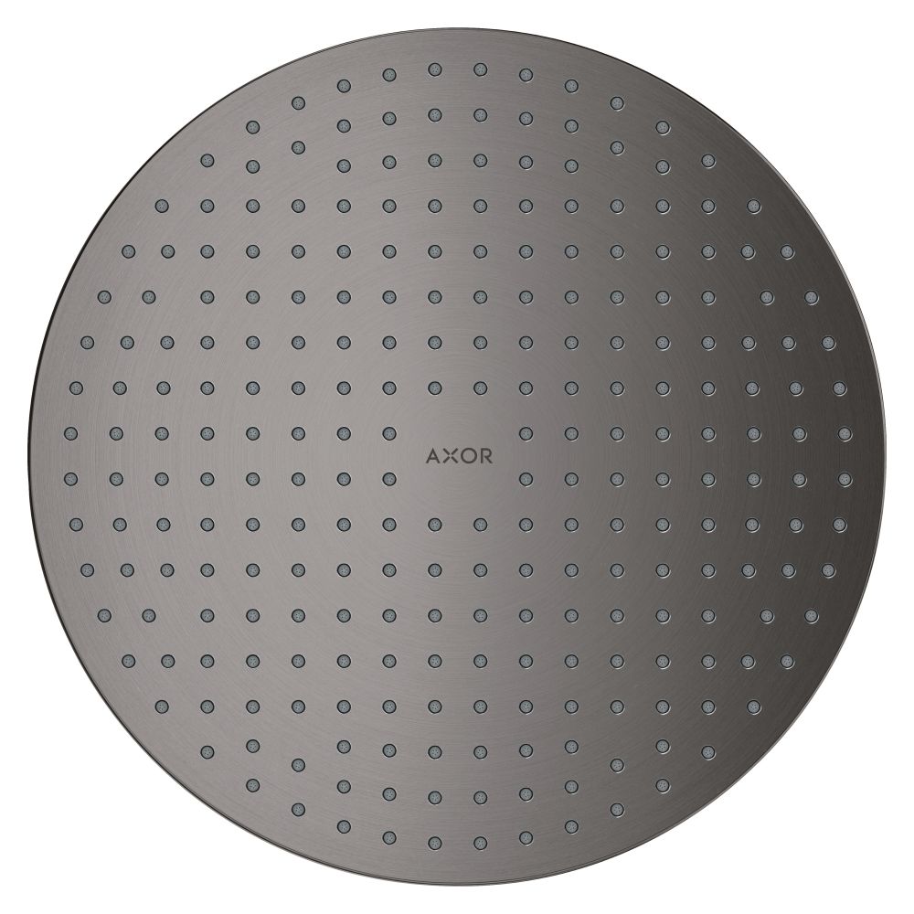 Pommeau de douche Hansgrohe AXOR ShowerSolutions, 300 mm, 17 l/min, 2 jets intégré au plafond, Brushed Black Chrome