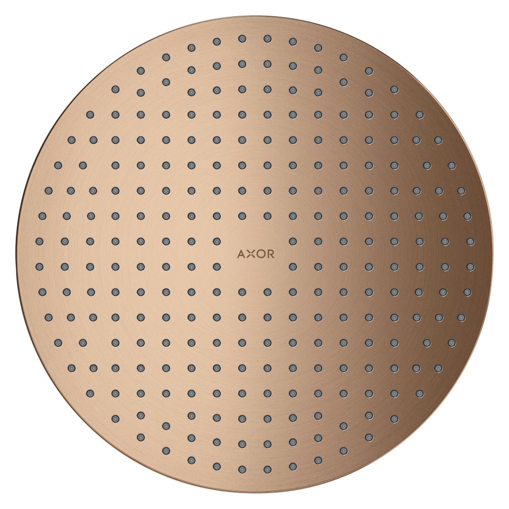 Hansgrohe AXOR ShowerSolutions pommeau de douche 300 mm, 17 l/min, 2 jets encastré au plafond, or rouge brossé