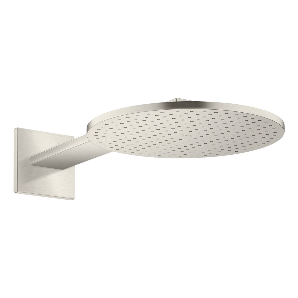 Pommeau de douche Hansgrohe AXOR ShowerSolutions 300 mm, 17,6 l/min, 1 jet, avec flexible de douche, finition Edelstahl Optic