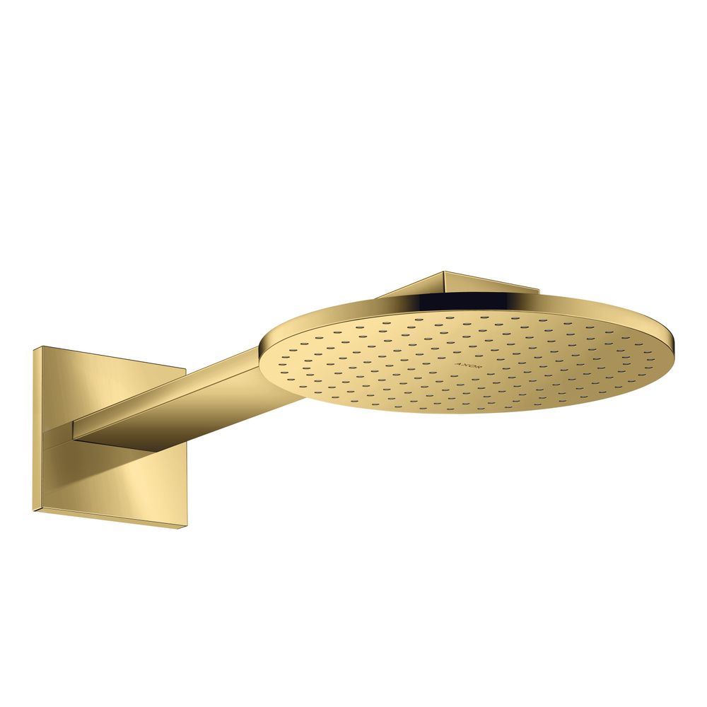 Pommeau de douche Hansgrohe AXOR ShowerSolutions 250 mm, 18,3 l/min, 1 jet, flexible de douche, Polished Gold Optic