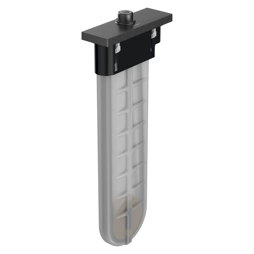 Hansgrohe sBox Kit prêt à poser angulaire, 9,5 l/min, Chrome brossé noir