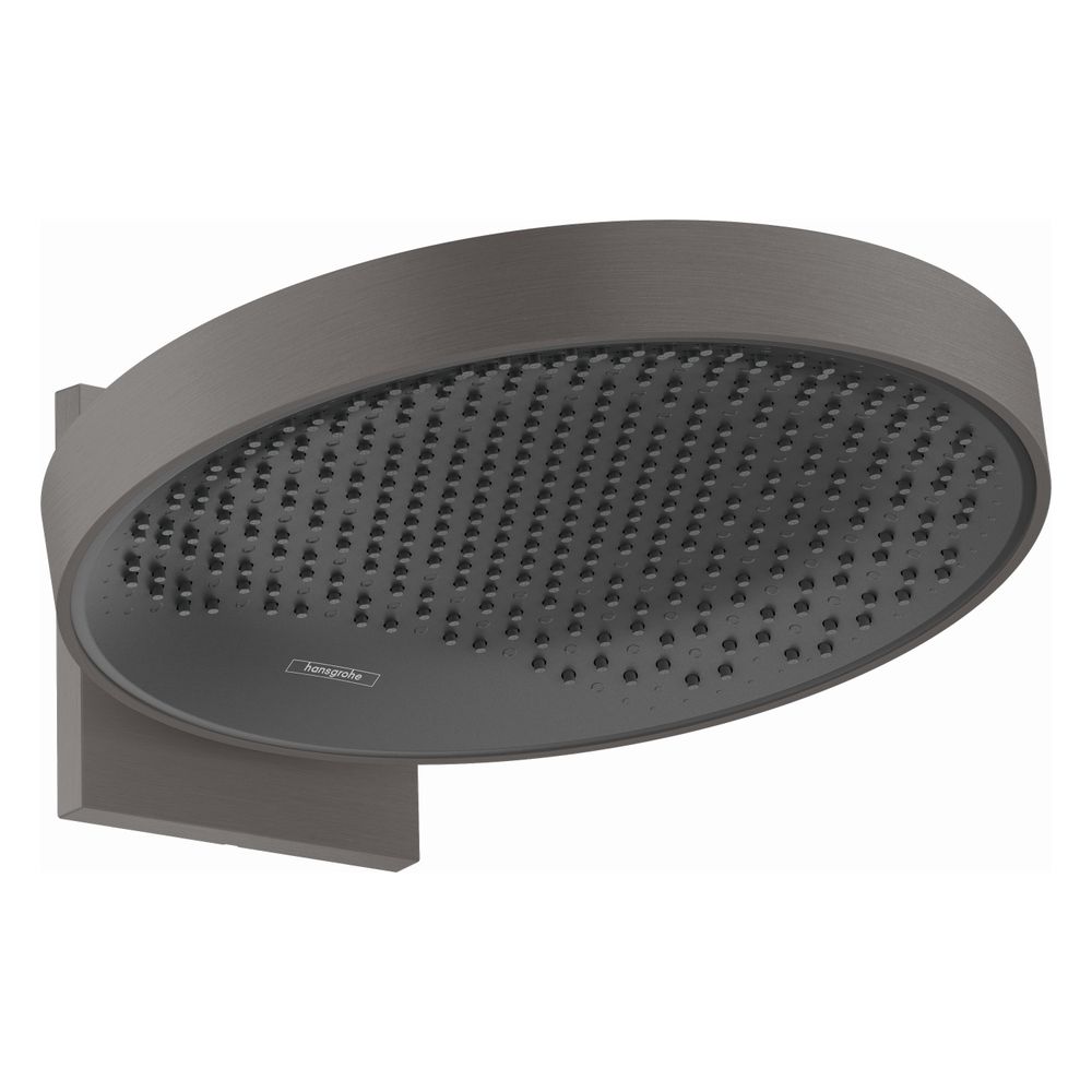 Hansgrohe Pommeau de douche Rainfinity 360 mm, 21 l/min, 1jet, montage mural, chrome brossé noir