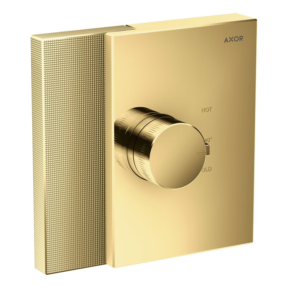 Hansgrohe AXOR Edge Thermostatique HighFlow, 59 l/min, encastré, taille diamant, Optique Or poli