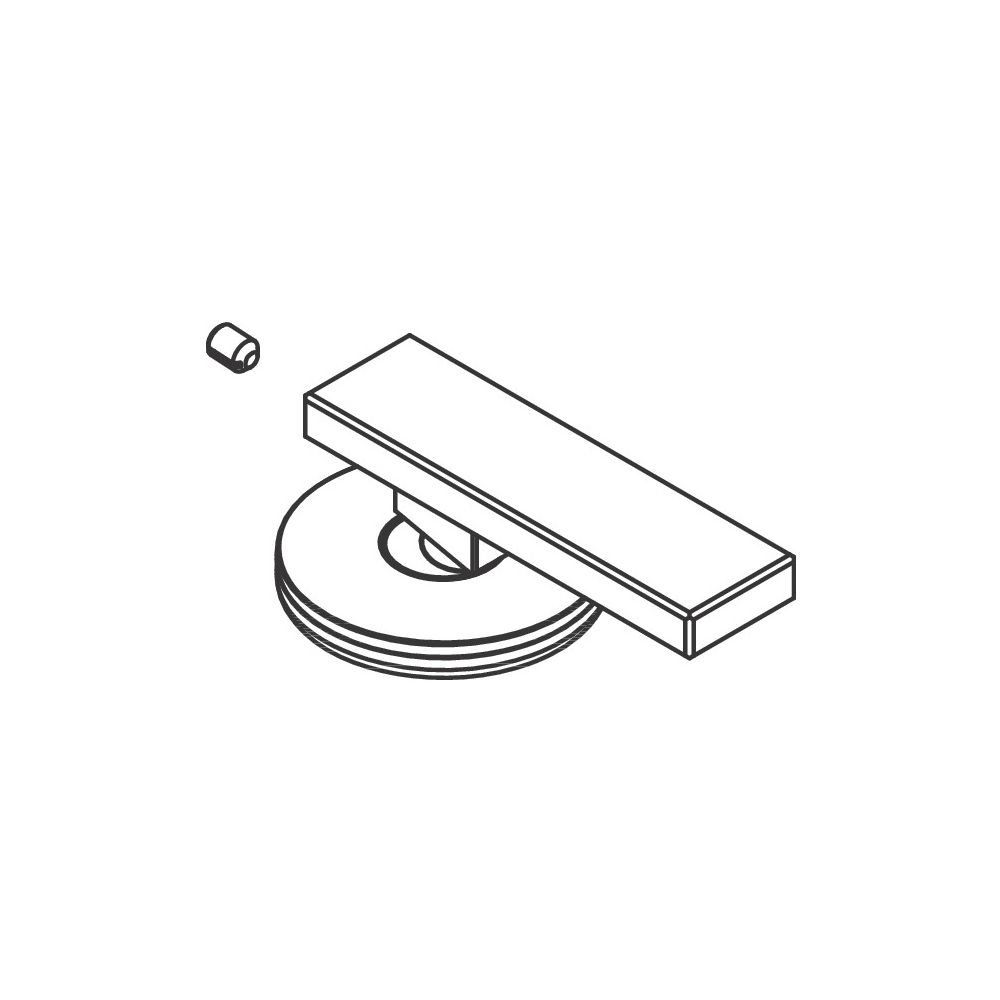 Hansgrohe AXOR Poignée pour mitigeur de baignoire AXOR Edge 3 trous, à visser, 93590000
