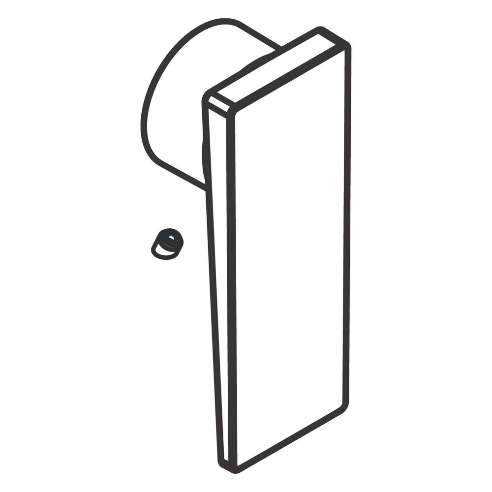Hansgrohe Poignée à langue Metropol 2 trous pour mitigeur de lavabo, Noir mat, 93163670