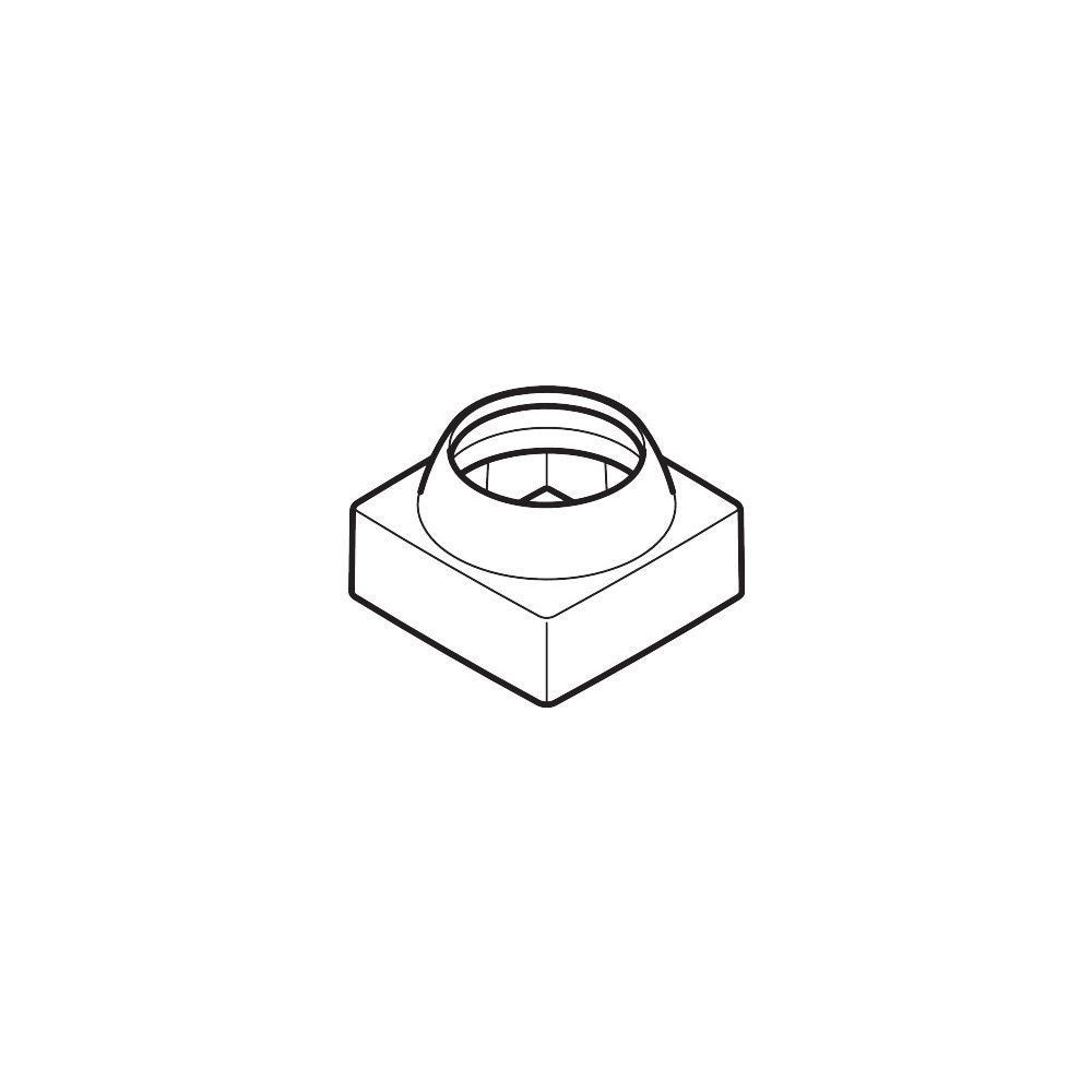 Hansgrohe Capuchon pour robinetterie Metropol murale apparente, Noir mat, 93078670
