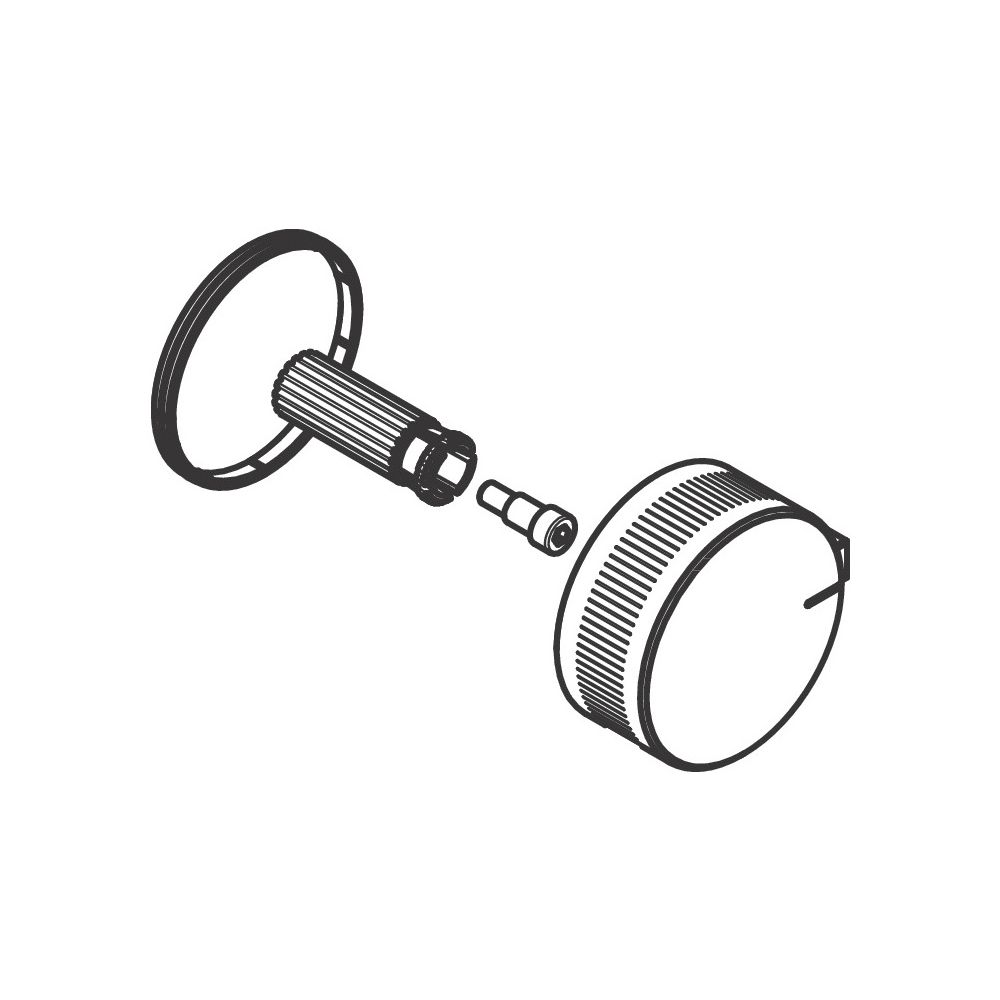 Hansgrohe AXOR Poignée de thermostat pour Edge, clipsée, 93593000