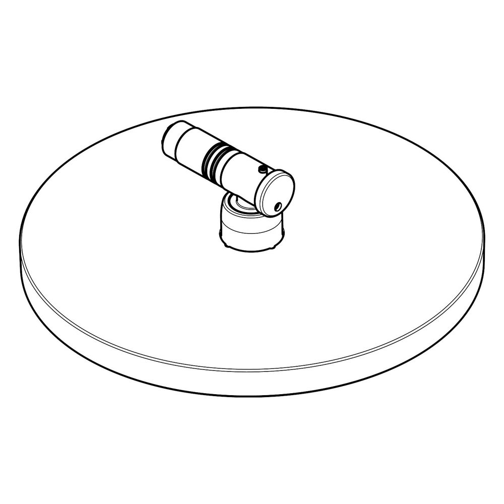 Pommeau de douche Hansgrohe D. 240 mm PowderRain pour Showerpipe, noir mat, 93464670