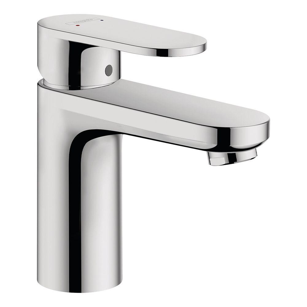 Mélangeur monocommande Vernis Blend Hansgrohe pour lavabo, 100 mm, 5 l/min avec garniture d'évacuation à tige de traction métallique, chromé