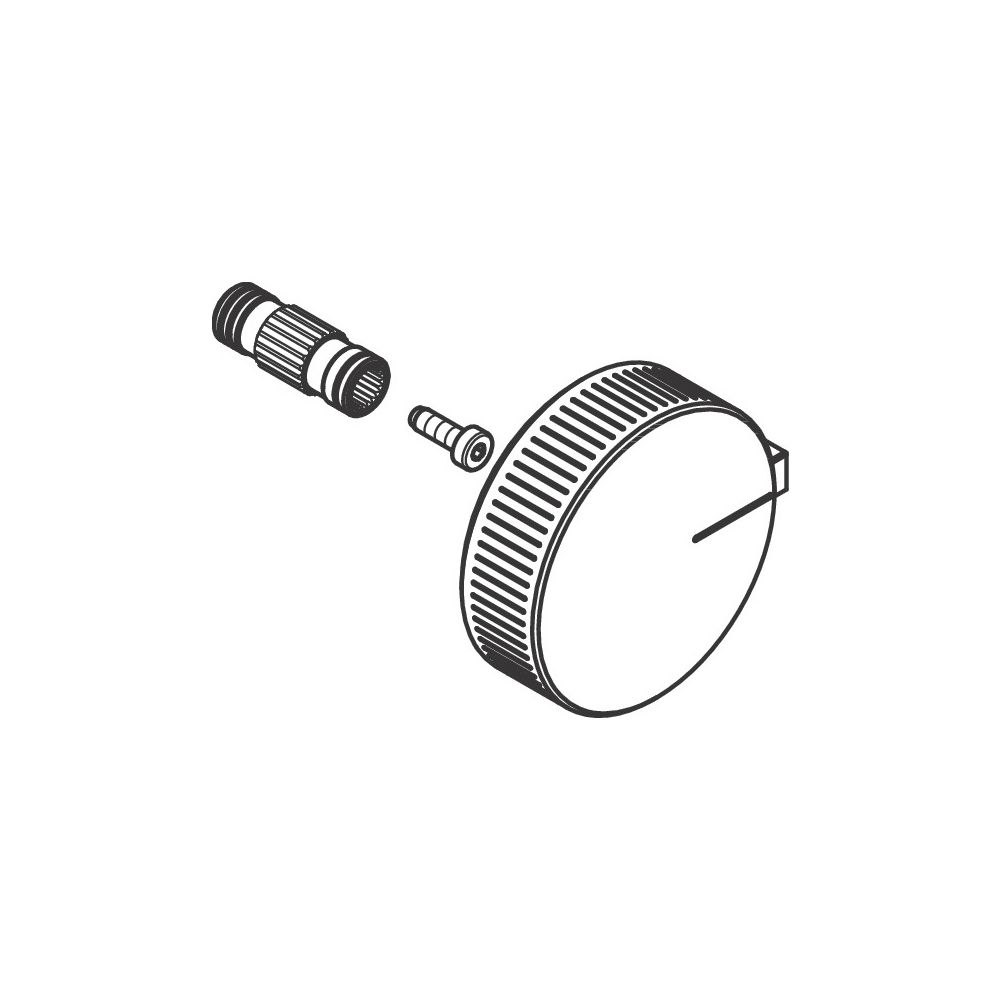 Hansgrohe AXOR Poignée thermostatique pour Edge, vissée, 93610000