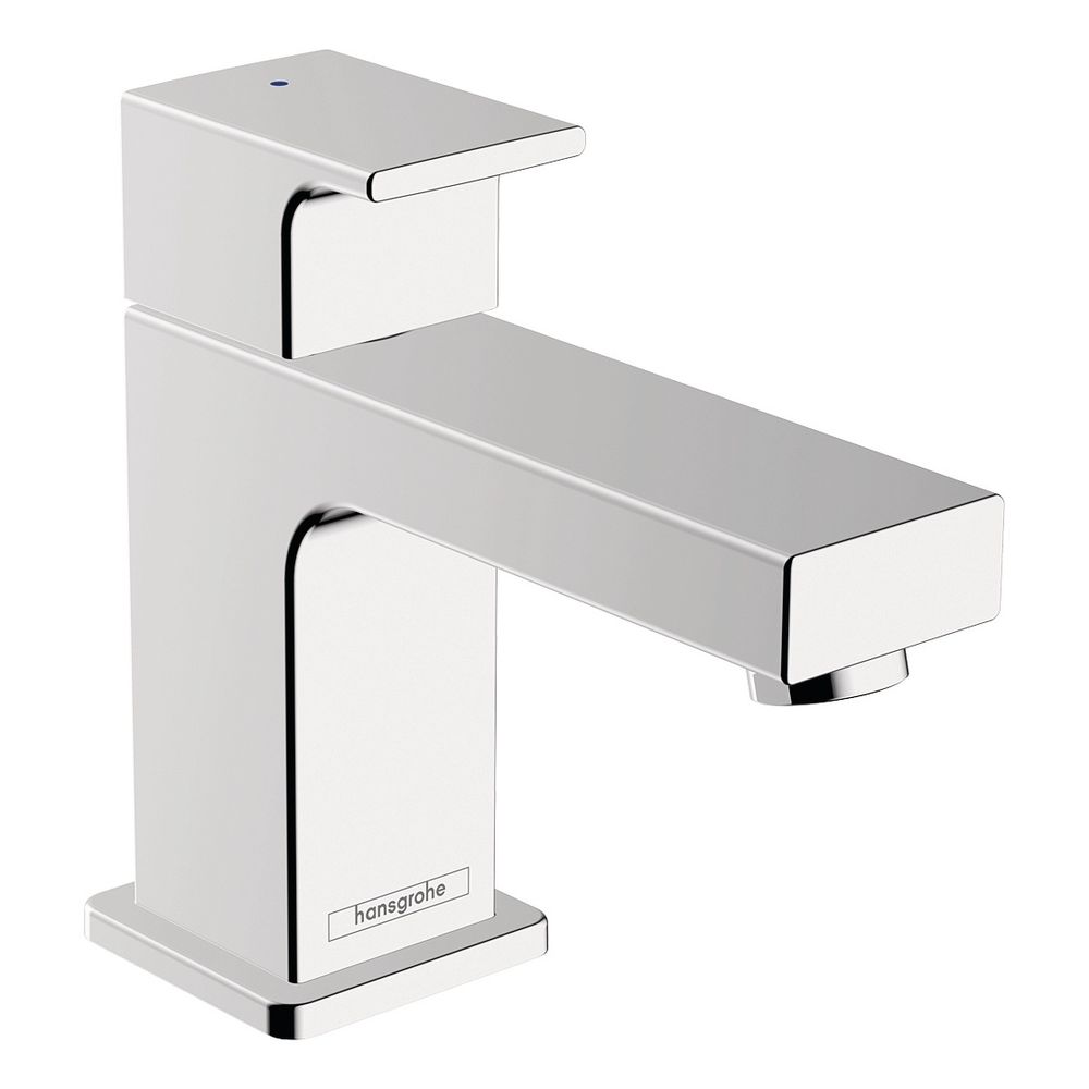 Vanne de pied Hansgrohe Vernis Shape 70 mm, 5 l/min, levier pour eau froide/prémélangée sans garniture d'évacuation, chromé