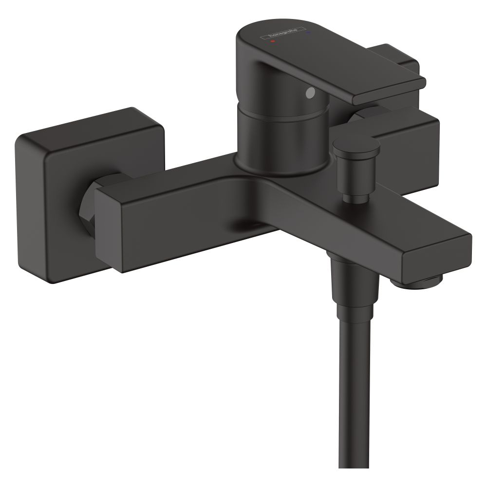 Hansgrohe Vernis Shape Mitigeur monocommande pour baignoire encastré, 22,5 l/min, Noir mat