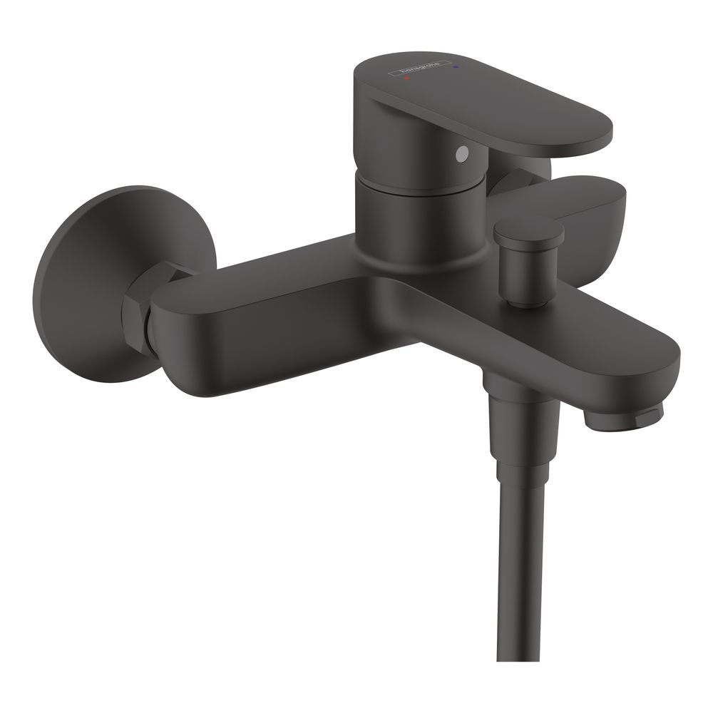 Mélangeur monocommande pour baignoire Hansgrohe Vernis Blend apparent 22,5 l/min, Noir mat