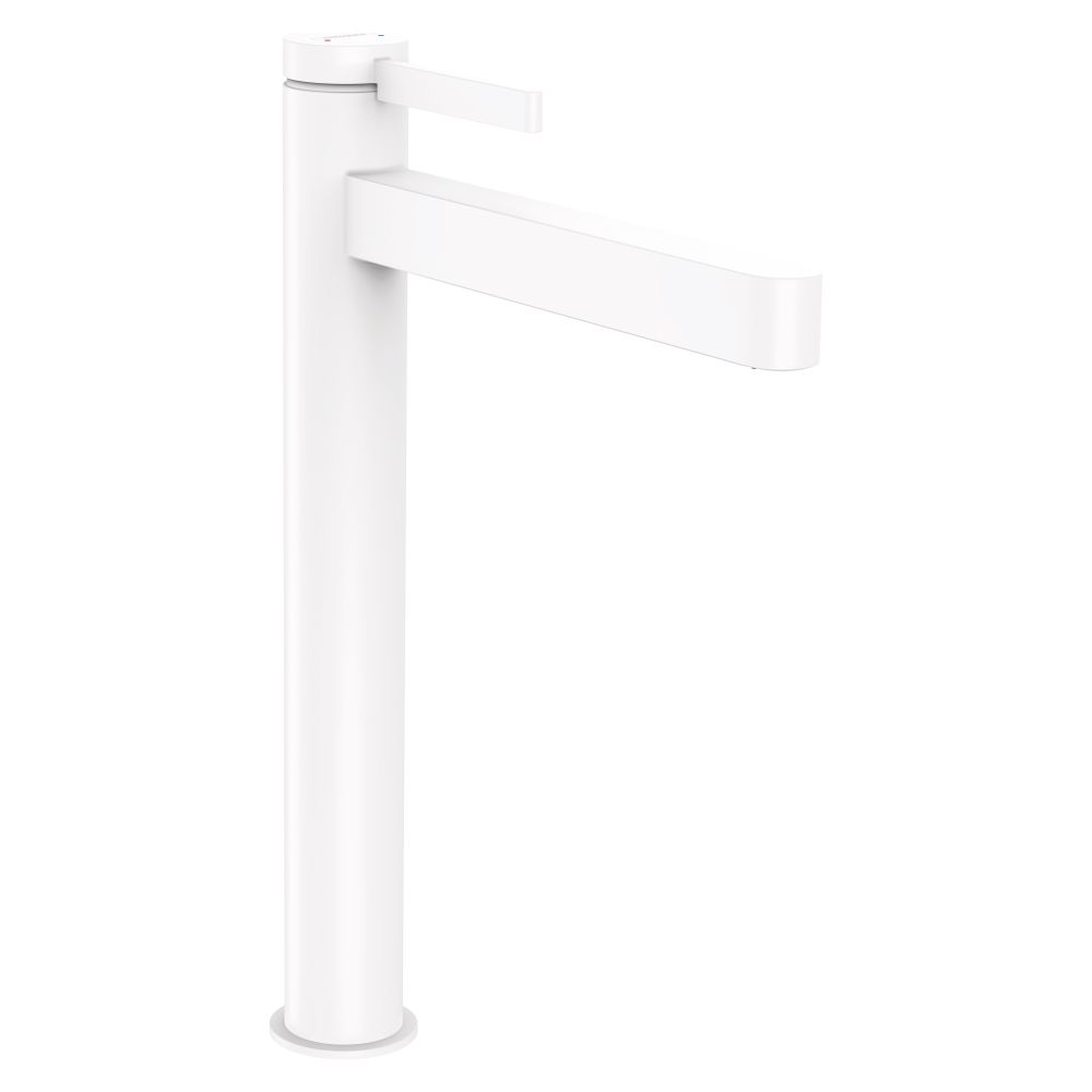 Mélangeur de lavabo Hansgrohe Finoris 260 mm 5 l/min Highriser avec garniture Push-Open, blanc mat