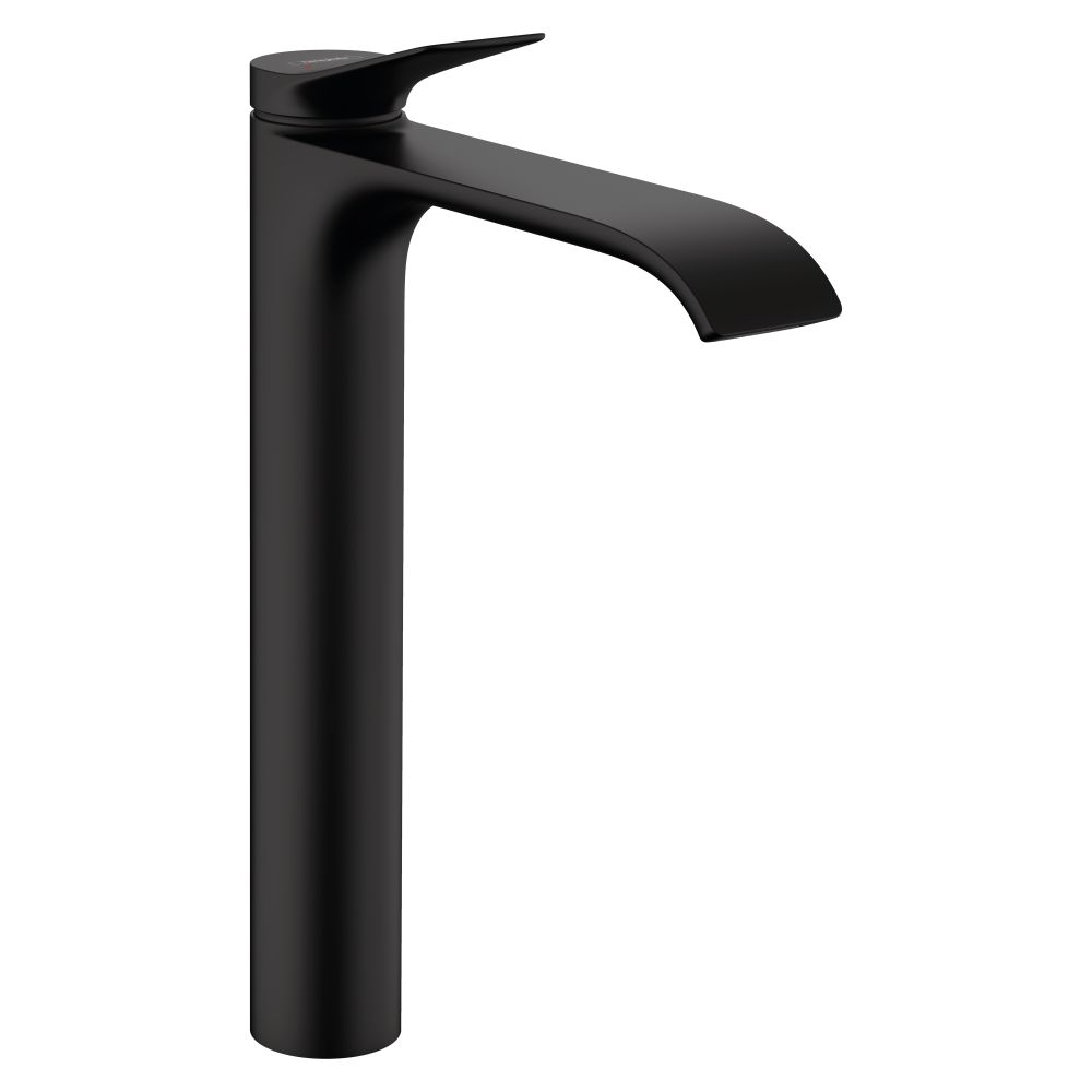 Mélangeur monocommande Vivenis Hansgrohe pour lavabo sur colonne, 250 mm, 5 l/min, finition noir mat