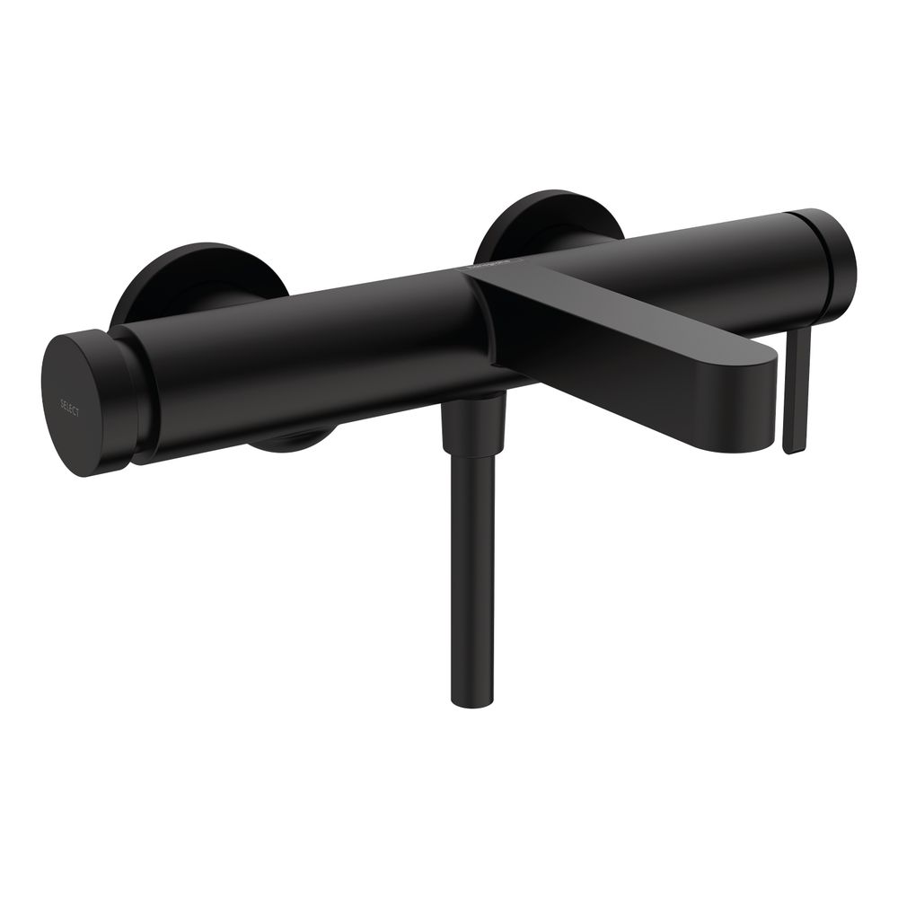 Hansgrohe Finoris Mitigeur de baignoire monocommande apparent, 19 l/min, Noir mat