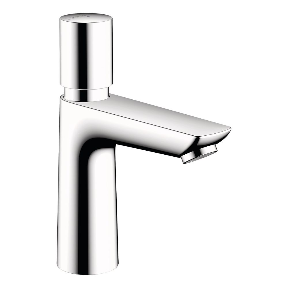 Hansgrohe Talis E robinet de sol à fermeture automatique 110 mm, 5 l/min, pour eau froide/mélangée sans garniture d’évacuation, chromé