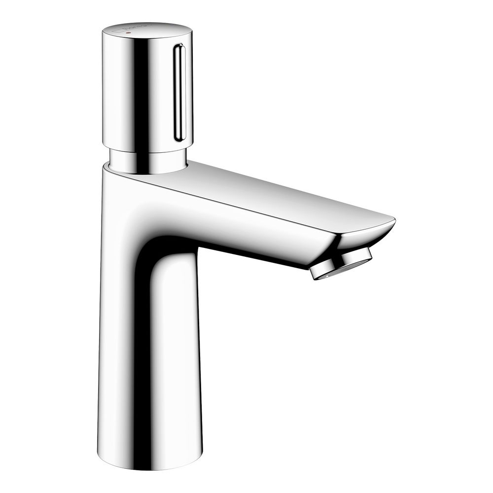 Hansgrohe Talis E Mitigeur à fermeture automatique pour lavabo 110mm, Chromé, régulation de température sans garniture