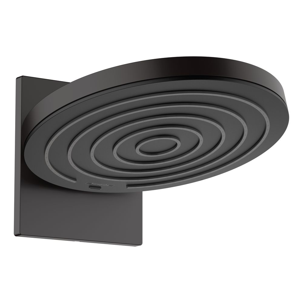 Pommeau de douche Hansgrohe Pulsify S 260 mm, 2 jets, 11,3 l/min avec raccord mural, Noir mat