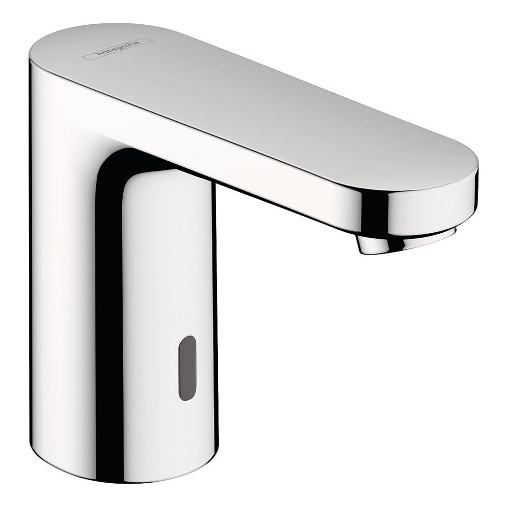 Robinet électronique Hansgrohe Vernis Blend pour lavabo 5 l/min pour eau froide/mélangée, alimentation secteur 230 V, chromé
