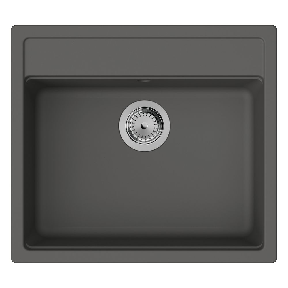 Évier encastrable Hansgrohe S52 S520-F510 510, gris pierre