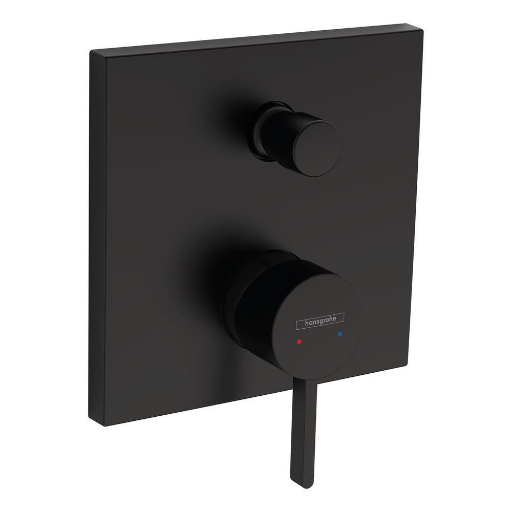 Hansgrohe Finoris F-Set - Mitigeur encastré pour baignoire avec combinaison de sécurité, Noir mat