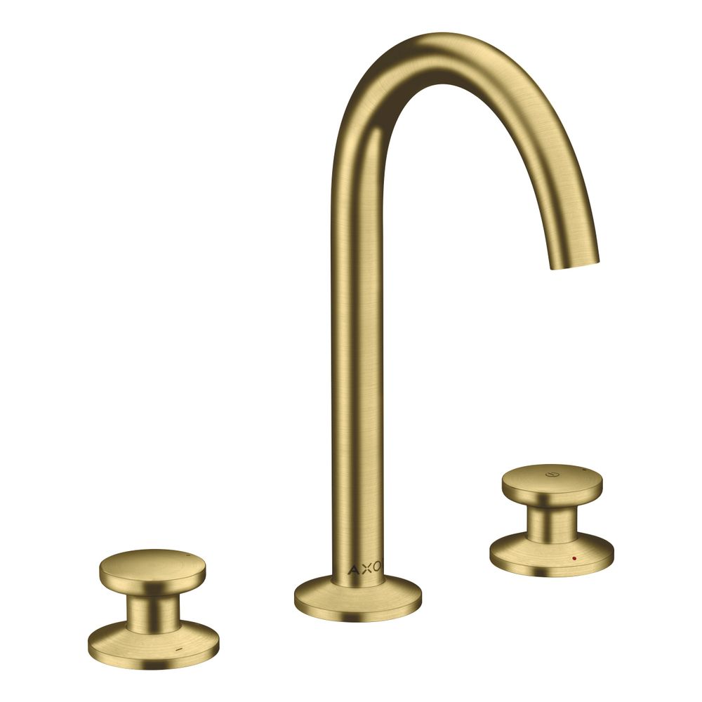 Robinetterie de lavabo 3 trous AXOR One Select Hansgrohe, 170 mm, 5 l/min, évacuation Push-Open, laiton brossé