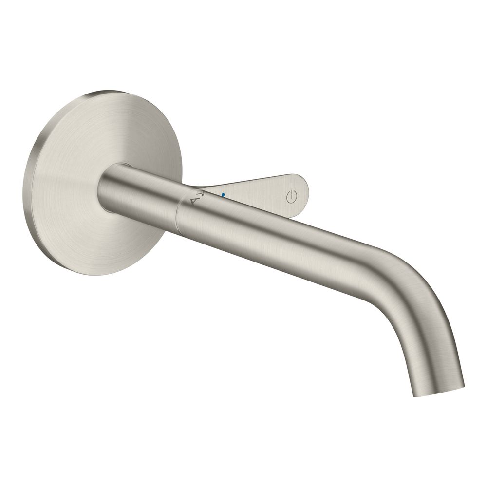 Mélangeur de lavabo Hansgrohe AXOR One encastré mural Select, bec 220 mm, Edelstahl Optic brossé