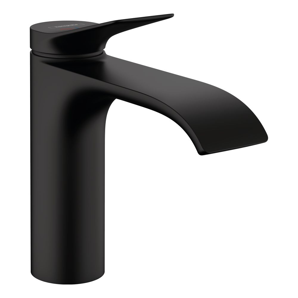 Mitigeur monocommande Hansgrohe Vivenis pour lavabo 110 mm 5 l/min CoolStart sans garniture d'évacuation, Noir mat