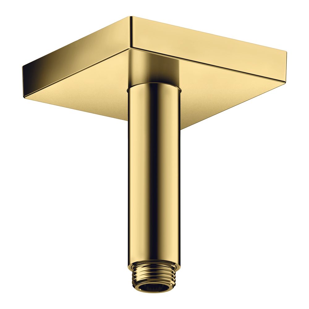 Hansgrohe AXOR ShowerSolutions raccordement plafond 100 mm angulaire, DN 15, G 1/2", Polished Gold Optic