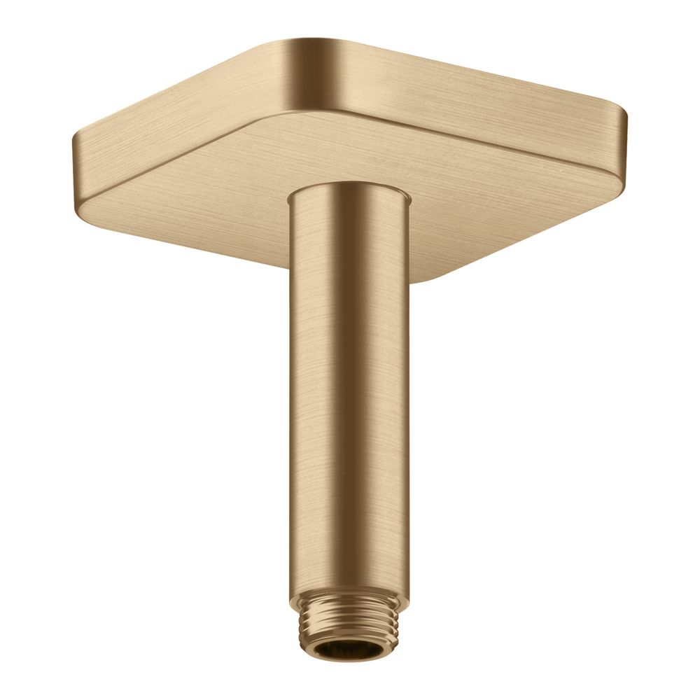 Hansgrohe AXOR ShowerSolutions raccord de plafond 100 mm softsquare, DN 15, G 1/2", finition bronze brossé