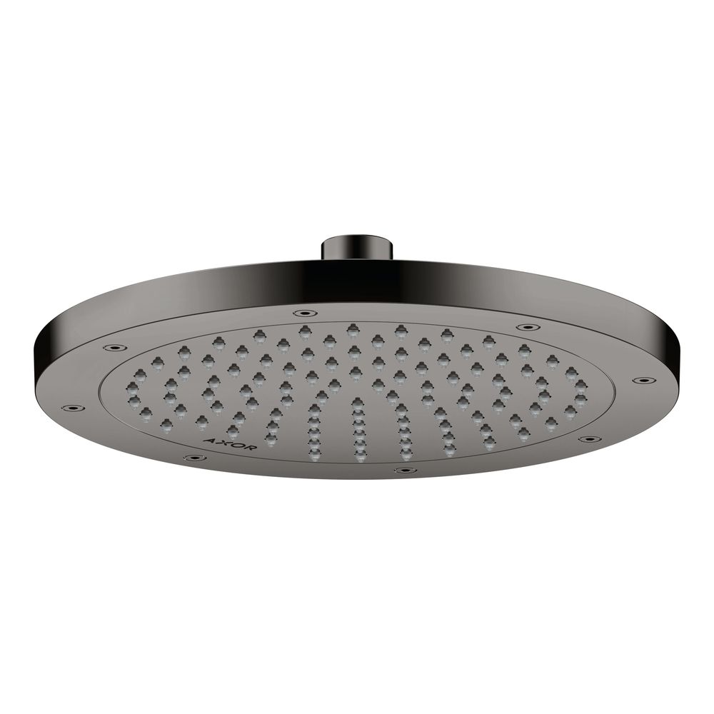 Hansgrohe AXOR ShowerSolutions pomme de douche de tête 245 mm, 9 l/min, 1 jet EcoSmart, finition Chrome noir poli