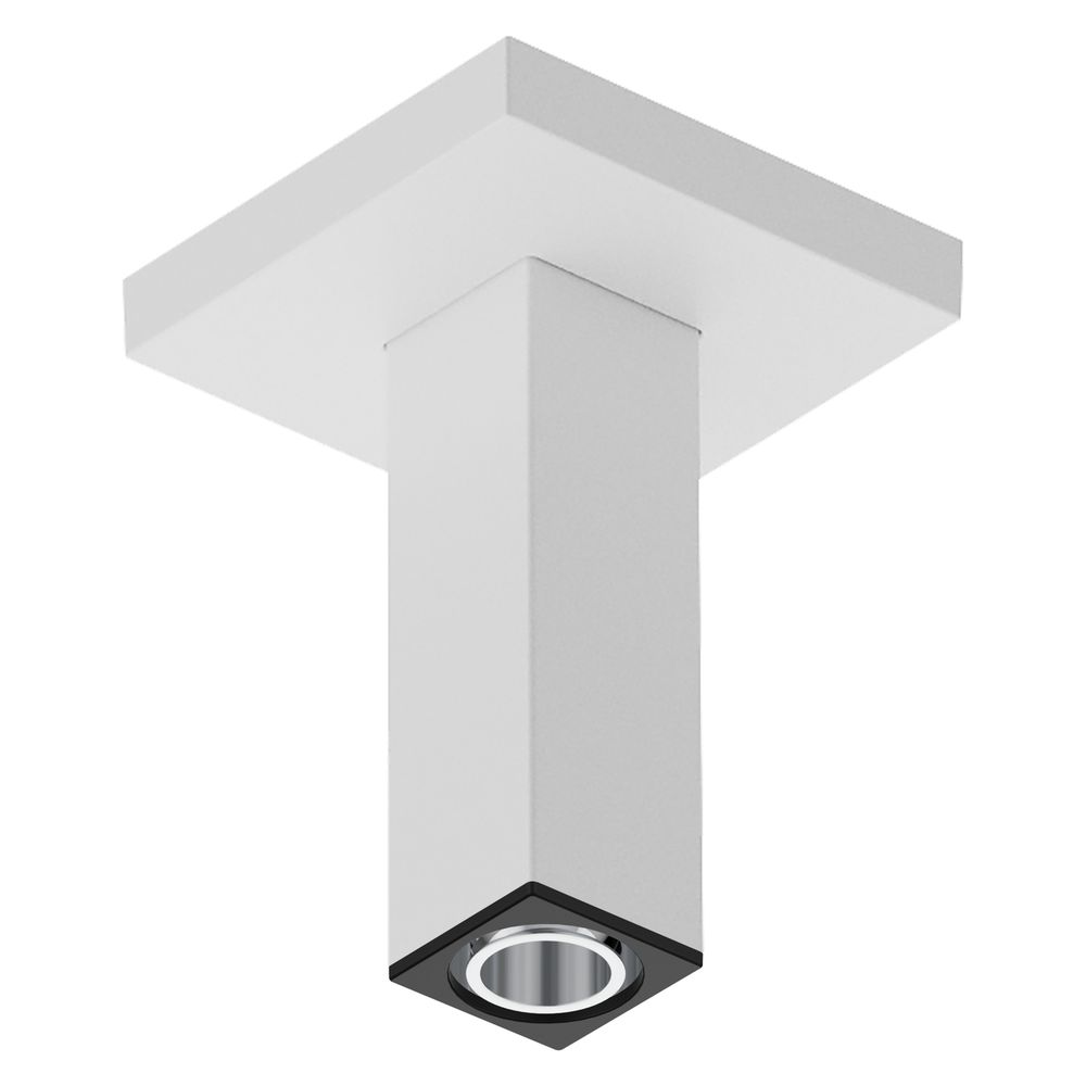 Hansgrohe Raccordement plafond E, 100 mm, montage encastré, Blanc mat