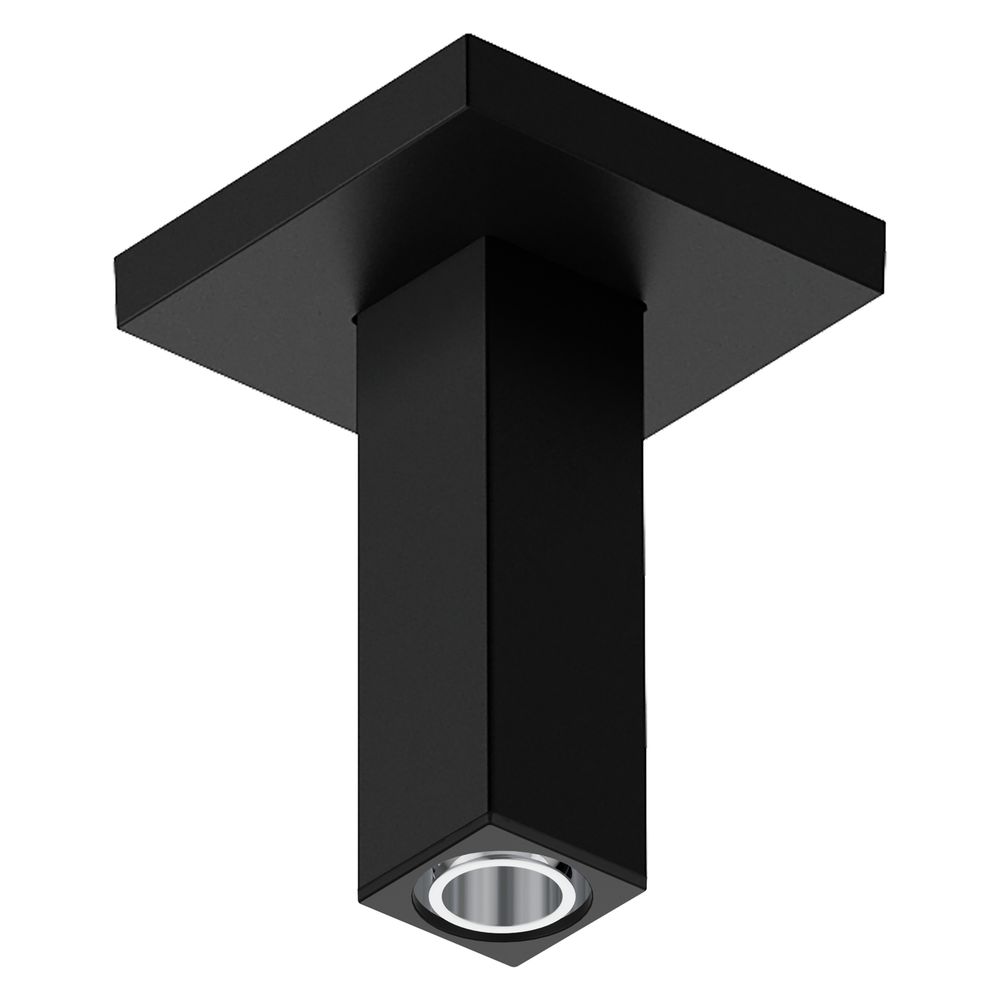 Hansgrohe Raccord de plafond E, 100 mm, montage encastré, noir mat