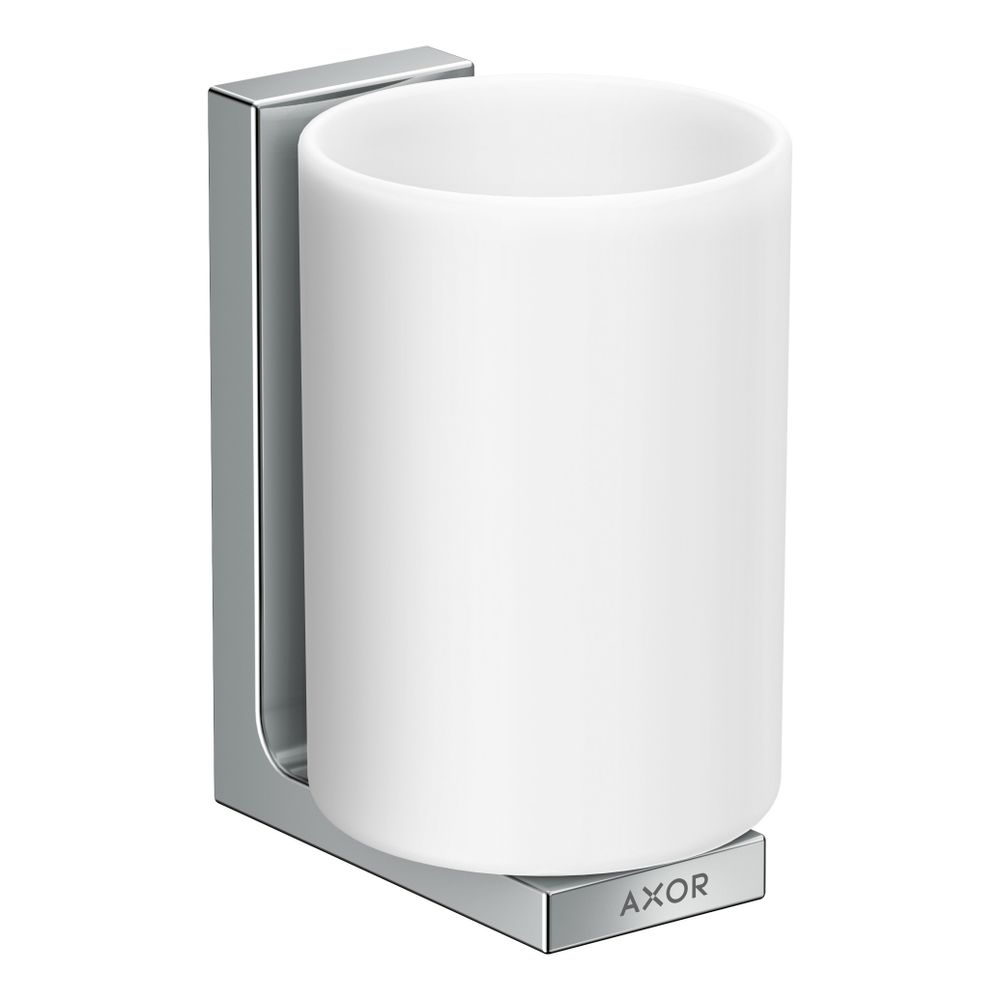 Hansgrohe AXOR Universal bac à brosses à dents rectangulaire 111x70x90 mm, métal/verre, chrome