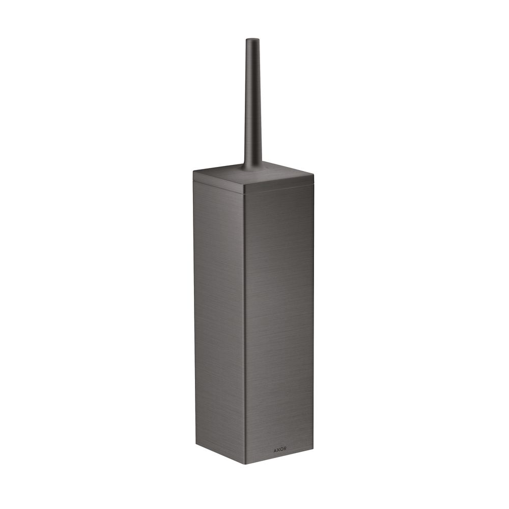 Support de brosse WC universel rectangulaire AXOR Hansgrohe, montage mural, Chrome brossé noir
