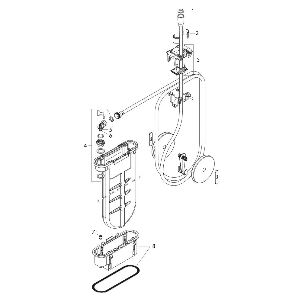 Hansgrohe AXOR sBox sans éléments colorés, 94679000