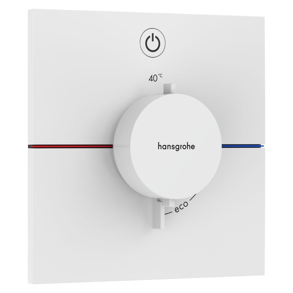 Hansgrohe ShowerSelect Comfort E Thermostatique encastré, 20,3 l/min, pour 1 consommateur, Blanc mat