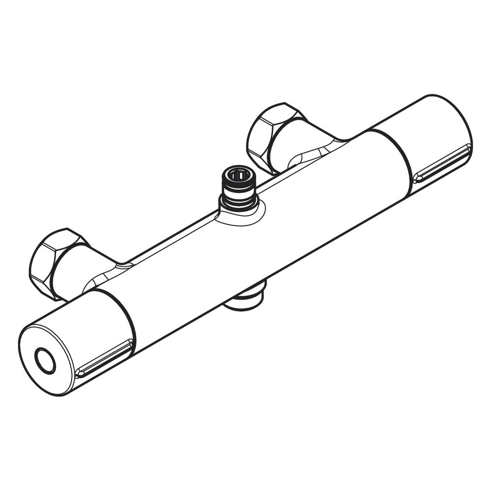 Mitigeur thermostatique Hansgrohe Vernis Shape plus pour Showerpipe, chromé, 94819000