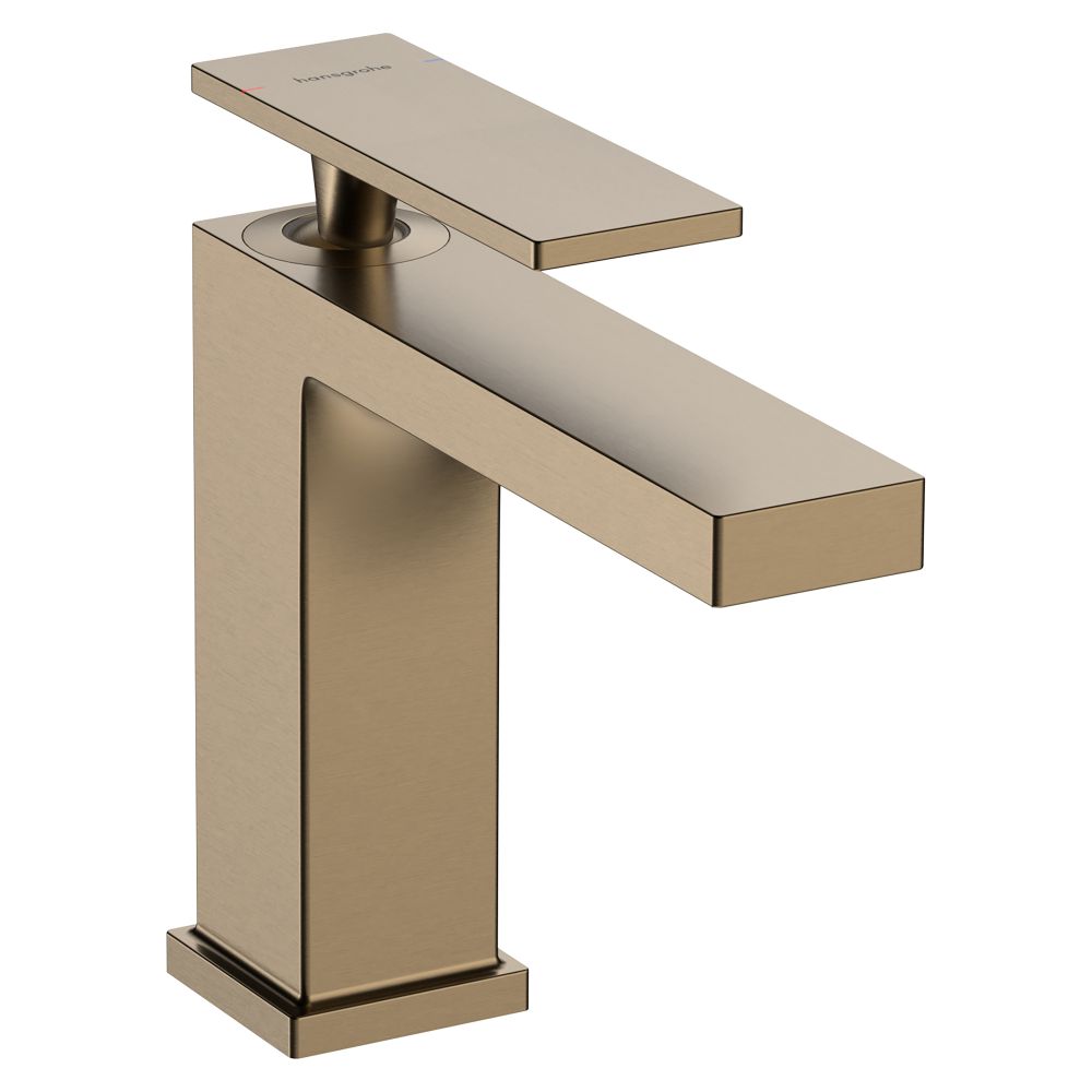 Hansgrohe Tecturis E Mitigeur monocommande pour lavabo 110mm, 4l/min, EcoSmartPlus sans garniture d'évacuation, Bronze brossé