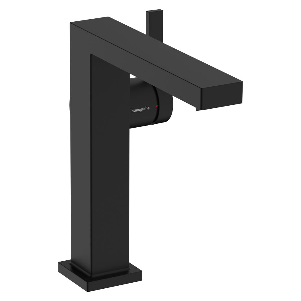 Mitigeur monocommande Hansgrohe Tecturis E pour lavabo 150 mm, 4 l/min, Fine CoolStart EcoSmartPlus, Push-Open, noir mat