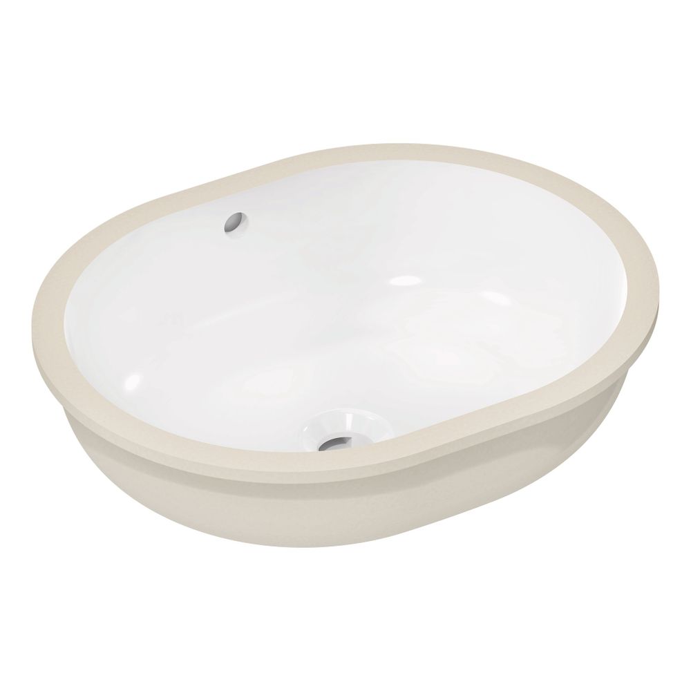 Hansgrohe Xuniva U Meuble sous vasque 450x350 mm sans trou de robinetterie avec trop-plein, Blanc