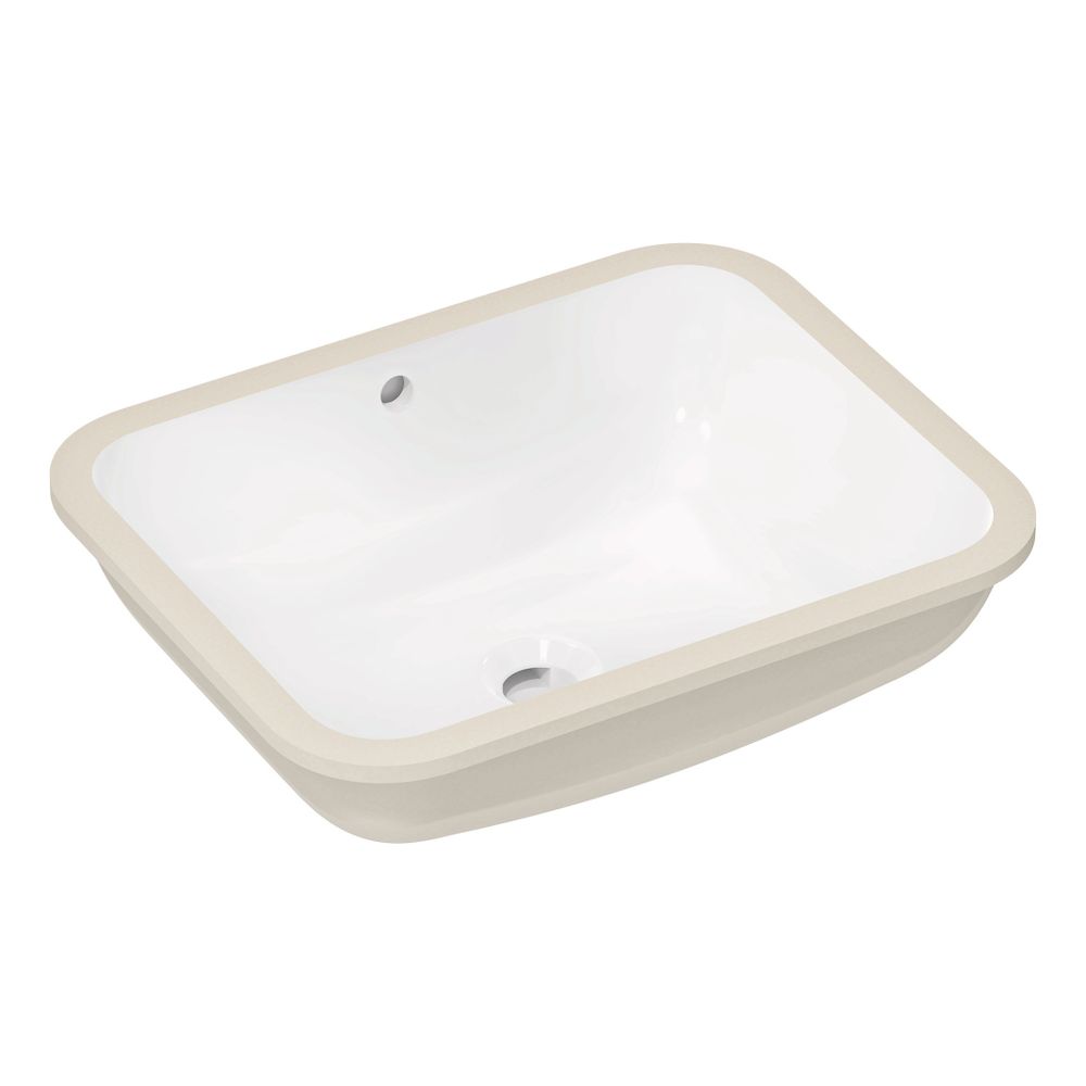 Hansgrohe Xuniva Q Meuble sous vasque 450x350 mm sans trou de robinetterie avec trop-plein, Blanc